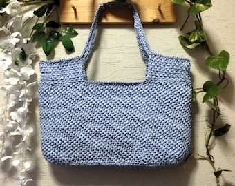 Borsa a tracolla/borsetta in paglia di rafia lavorata all'uncinetto in stile retrò, realizzata a mano - Biologica e naturale.