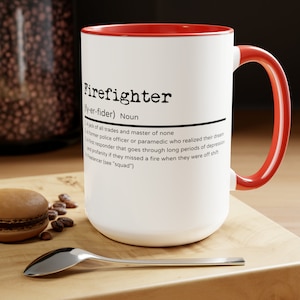 Firefighter mug, Firefighter gift, firefighter, firefighter definition mug, firefighter coffee mug, gift for firefighter