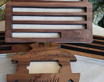 Mexican Train Game Domino Holder and Hub - Personalized - Great Christmas Gift