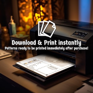 Japanese Cross Stitch Pattern Pdf "Haunted Forest" Yokai Manga Anime Cross Stitch Chart Easy Cross Stitch Instant Download Pattern Keeper image 4