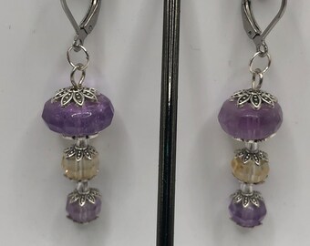 Ametrine earrings