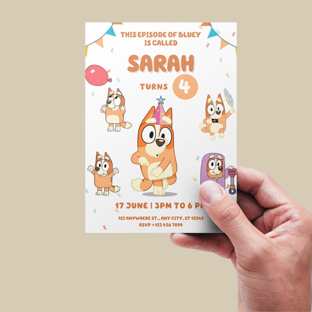 Bluey Birthday Celebration Printable