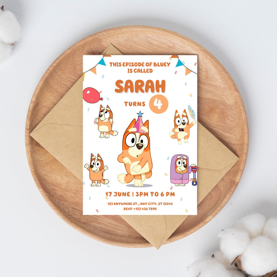 Bluey Birthday Celebration Printable