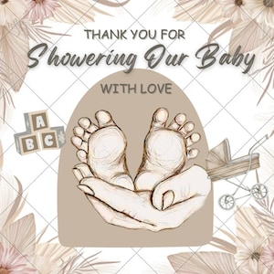 Cartes de remerciement Baby Shower
