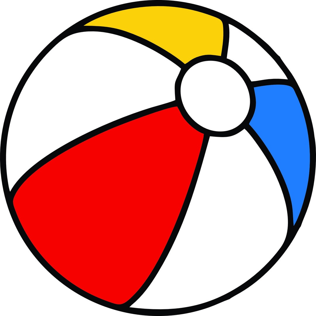 Beach Ball Sport Svg Png Eps Jpeg Sport Wear Jersey Cricut Silhouette