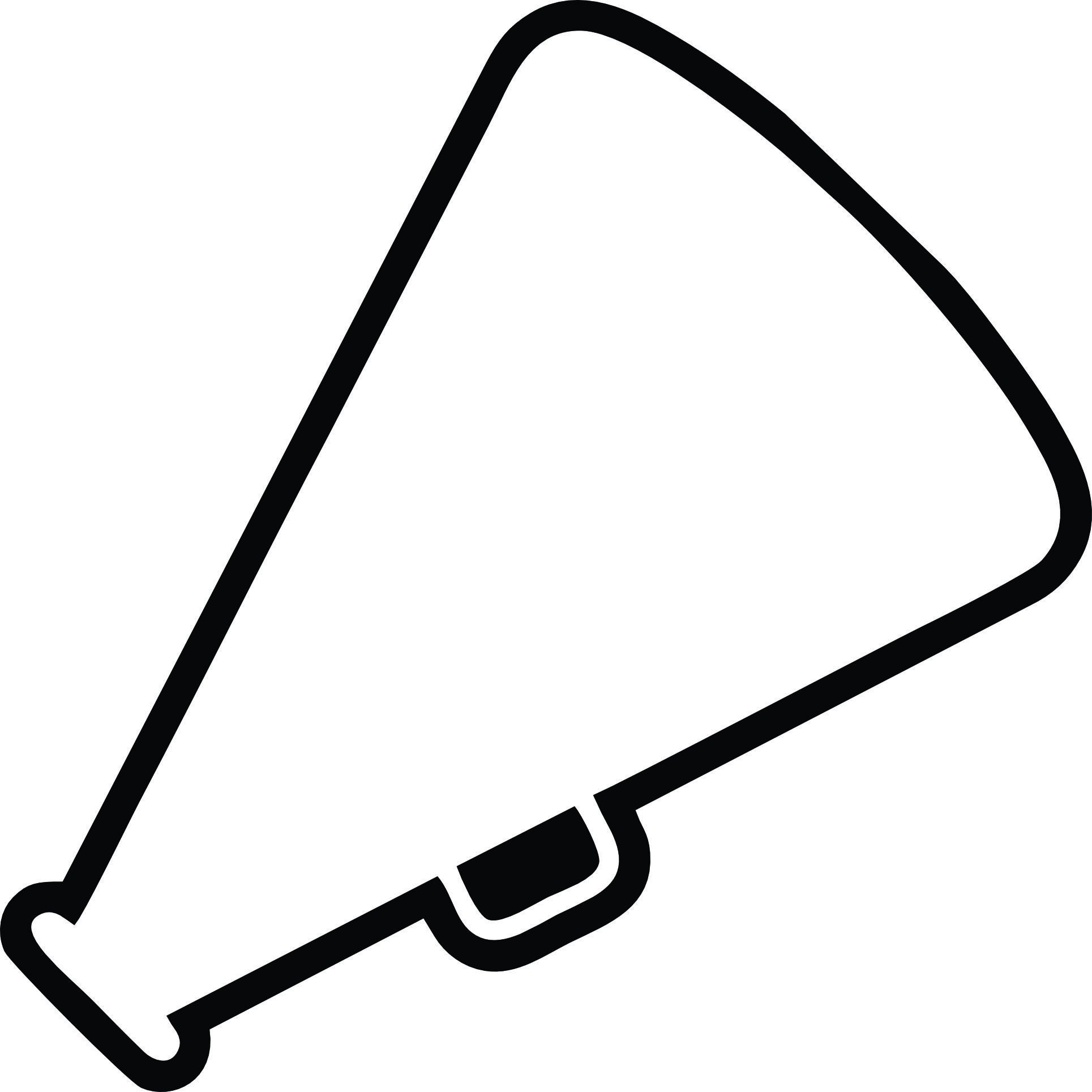 Megaphone Svg Png Eps Jpeg Cricut Silhouette Cutting Printing Etsy