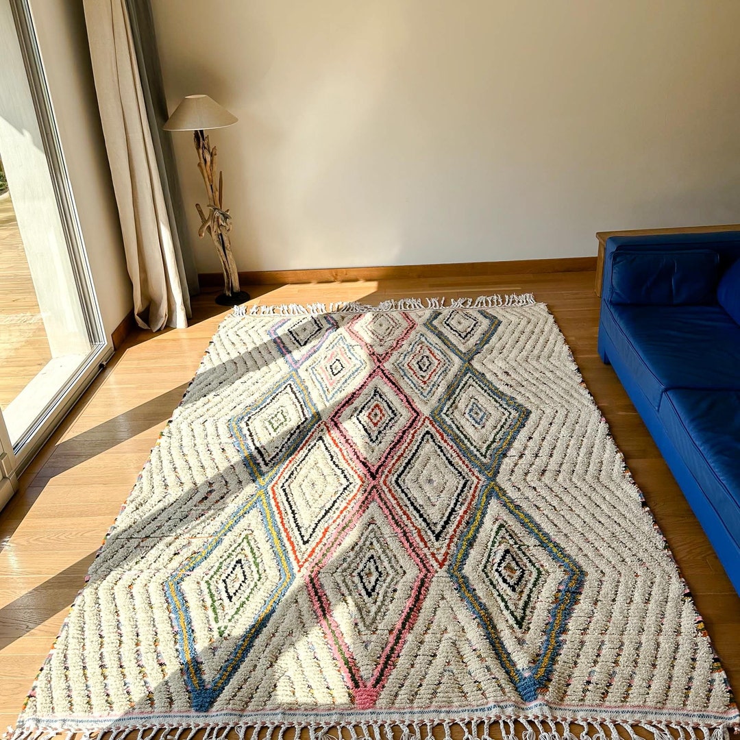 Amazigh Wool Rug Le 0002 205x294 Cm - Etsy