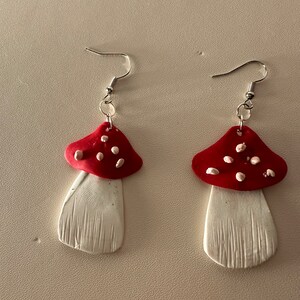 Mushroom Clay Earring