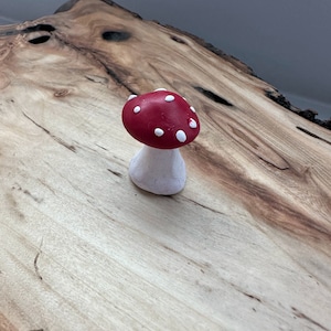 Mushroom Clay Figurine