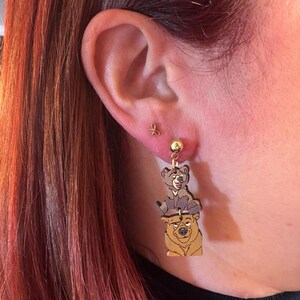 Spirit Bear Wooden Earrings image 8