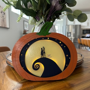 Nightmare Pumpkin Light Box