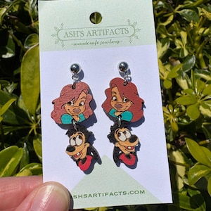 Max and Roxanne Wooden Earrings