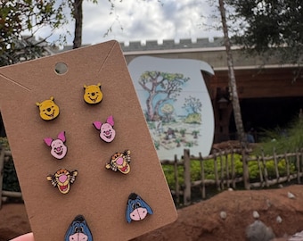 Silly Old Bear and Friends Earrings