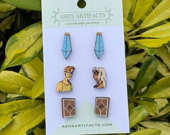 Atlantis Wooden Earrings