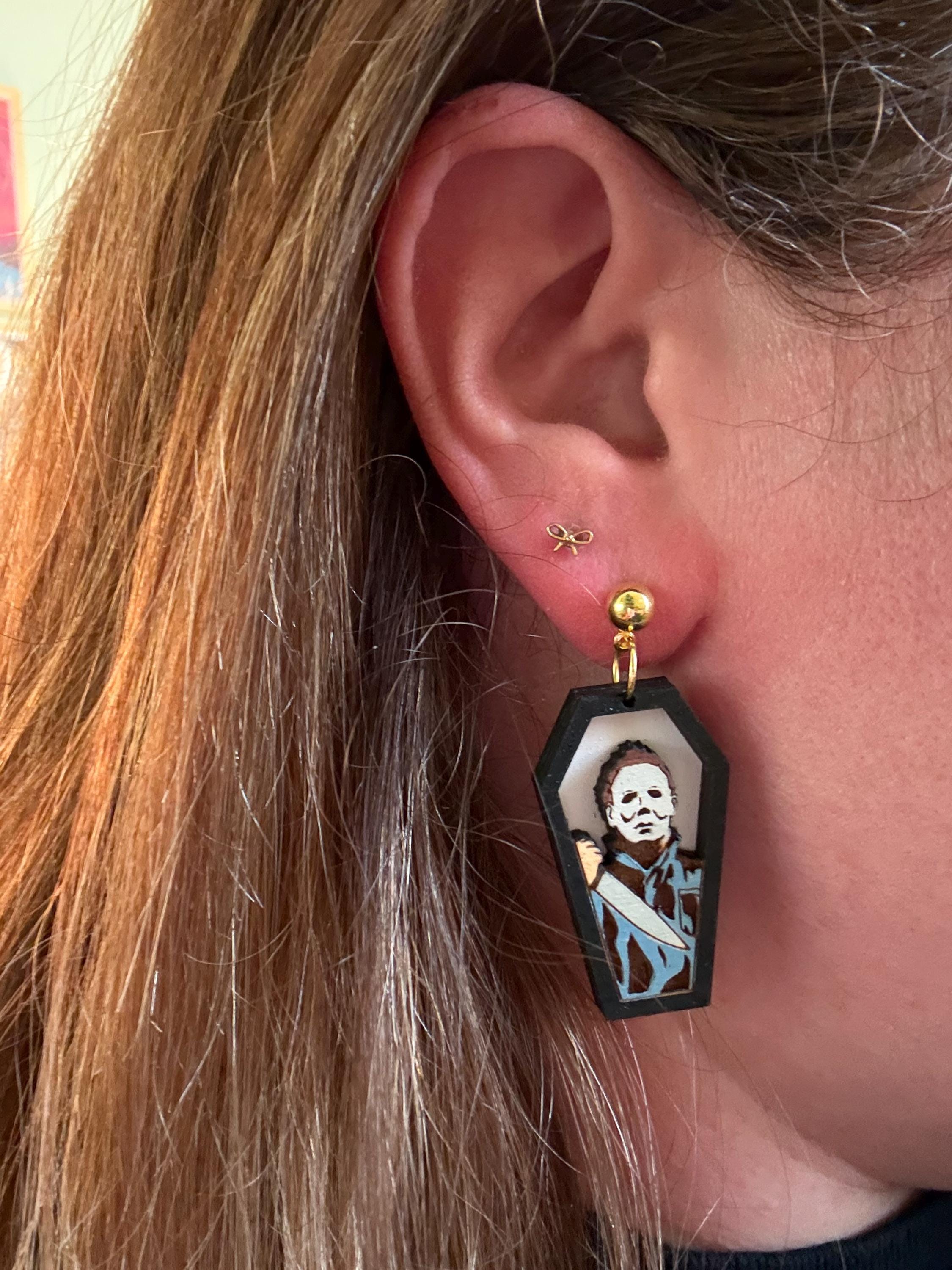 Coffin Movie Villain Earrings - Etsy
