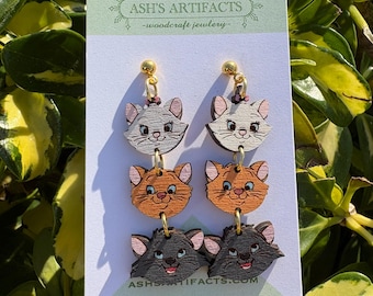 Kitten Dangle Earrings