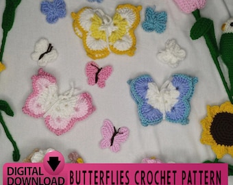 Easy And Simple Butterflies Crochet Pattern , Cute Butterfly Crochet Pattern Pdf Butterfly crochet pattern