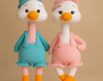Haakpatroon Country Goose, amigurumi Silly Goose-patroon, haakpatroon Goose Amigurumi, Easy Plush pdf. Engels. Digitaal product