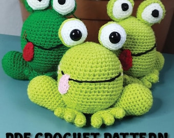 Amigurumi, petite grenouille au crochet, jolie grenouille au crochet, PDF à télécharger