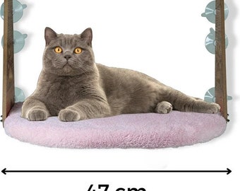 Cama De Vidrio Con Ventosa Cama De Vidrio Para Gatos Con Ventosa Cama Rosa