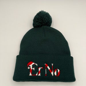 Er No Holiday Embroidered Knit Beanie