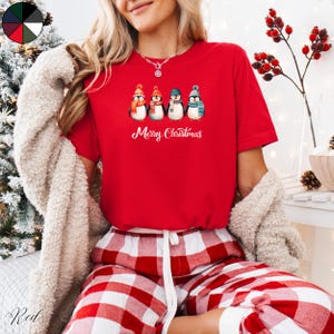 Christmas Penguin Shirt, Christmas Shirt, Holiday Shirt, Winter Animal Shirt, Christmas Clothes, Christmas Tshirt, Xmas Gifts, Penguin Gifts