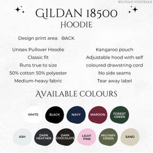 Soft Pink Wildflower Hoodie, Flower Hoodie, Floral Hoodie, Fairycore Cottage core Pullover Back Graphic Hoodie, Boho Clothes, Gifts for Her image 8