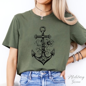 Boho Anchor Shirt, Anchor Graphic Tee, Sailing T Shirt, Nautical T Shirt, Hope Shirt, Anchor Tshirt, Summer Shirt, Beach Shirt Sailing Gifts