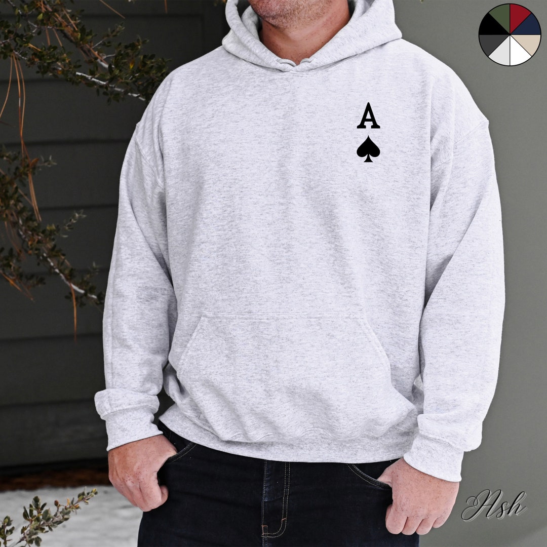 Ace of Spades Unisex Hoodie, Playing Card Hoodie, Poker Lover