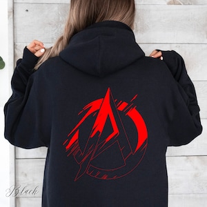Sudadera con capucha de anarquía, sudadera con símbolo de anarquía, ropa punk, sudadera con gráfico de punk rock y heavy metal, regalo para él, regalo para ella, sudadera con capucha para amantes de la música