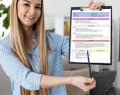 EDITABLE Lesson Plan Template in Google Docs & Microsoft Word, Simple, Digital and Printable Lesson Planner, 1 page, Teacher Planner