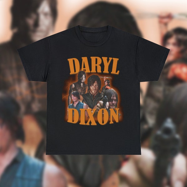 Daryl Dixon Vintage Graphic Tee Norman Reedus 90s T Shirt The Walking Dead Show Men and Women Loungewear Cozy Shirt