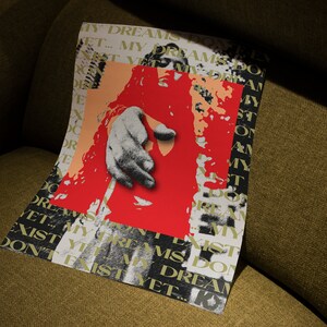 Inspirational Dream Art Print - Modern Wall Decor - Abstract Typography Poster