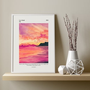Love Island USA Print 2024 | Subtly Funny Reality TV Poster | Times it by a Million Quote | Pop Culture Wall Decor