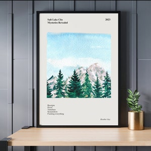 Real Housewives Salt Lake City Art Print | Funny Minimalist Wall Art