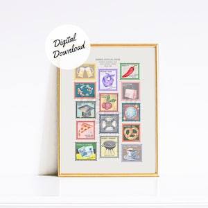 DESCARGA DIGITAL Póster de The Office / Impresión artística de sellos / Arte de moda / Arte de apartamento sutil y divertido / Regalo para fanáticos de la oficina / Idea de regalo de oficina