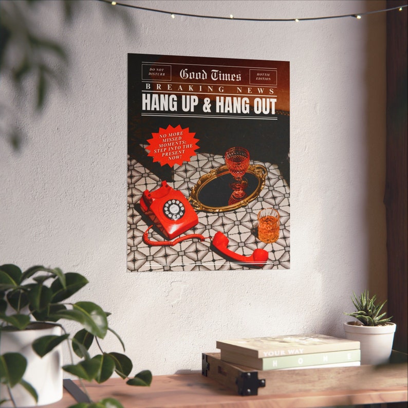 Cute Newspaper Print | Vintage & Retro Magazine Cover Poster | Girly Room Decor | Positive Wall Prints | Old Money Aesthetic image 9