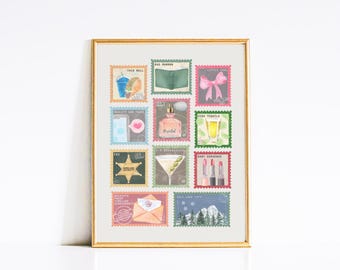 Real Housewives of Salt Lake City Stamp Print | Bravo Wall Decor | Subtly Funny RHOSLC Poster | Gift for Bravo Fan | Real Housewives