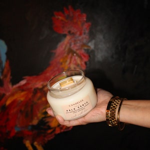 15 oz GLASS Soy Wax Scented Candle - soy wax candle, aromatherapy candle, essential oils candle, toxin free candle - CANDELES