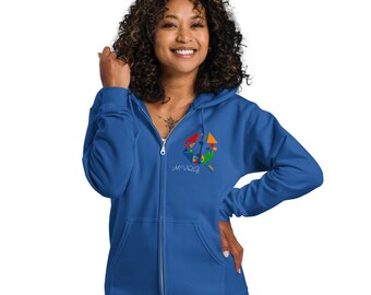 Unisex heavy blend zip hoodie