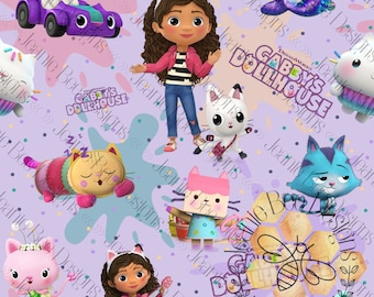 Gabby and Friends Seamless File-Purple