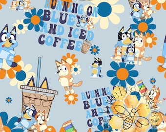 Cartoon Blue Dog Momma