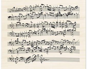 Cello Suite 4: Sarabande Wood Print
