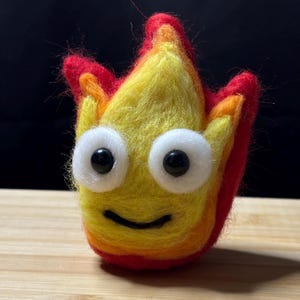 Handmade Needle Felted Calcifer