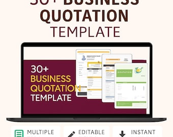 Business Quotation Template Bundle | Pricing Sheet, Quote Forms (PDF)