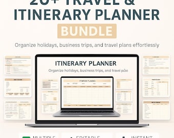 Pakiet Planera Podróży | Cyfrowy Organizator Podróży (PDF)