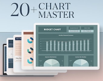 Szablony wykresów w Arkuszach Google i Excelu | Wizualizacja danych (wersja cyfrowa do pobrania)