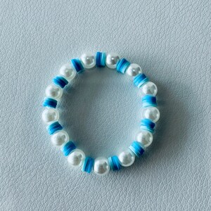 Aqua pearl bracelet