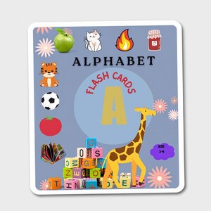 Alphabet Flash Cards Digital Download printable alphabet flashcards toddler learning preschool alphabet learning homeschool kids flashcards
