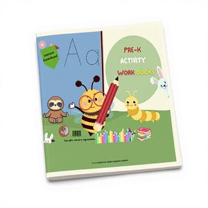 Pre-K Activity Workbook: 100+ Page Learning Book (PDF Printable Download)